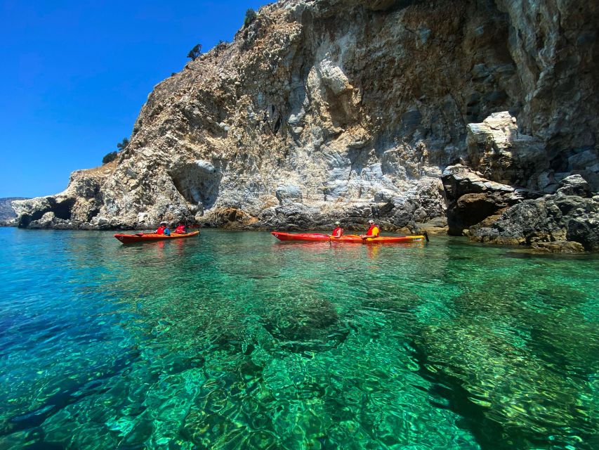 Naxos: Rhina Cave and Coastline Sea Kayaking Tour - Rhina Cave and its secluded beach