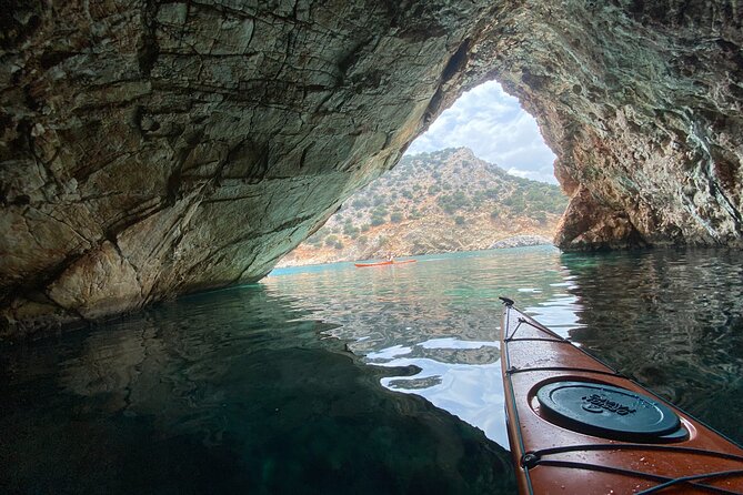 Naxos: Rhina Cave Sea Kayaking Tour - Rhina Cave, snorkeling, and swimming