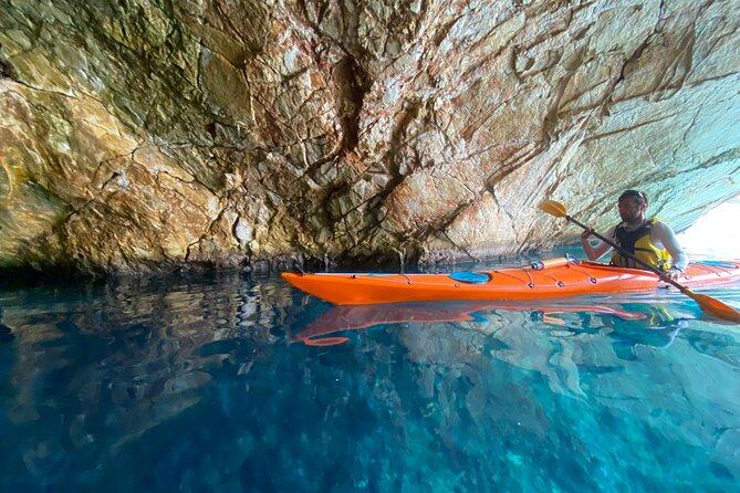 Naxos: Rhina Cave Sea Kayaking Tour - Homemade snacks and the optional Greek meal