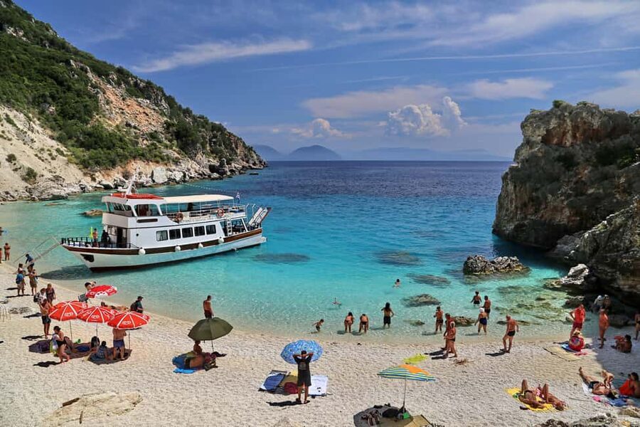 NYDRI: Cruise to Egremni, Porto Katsiki, Agiofili of Lefkada - Porto Katsiki means swimming from the boat