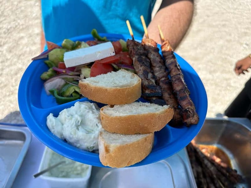 Nydri: Island Hopping Boat Cruise with Beach BBQ Lunch - What You Get for $84