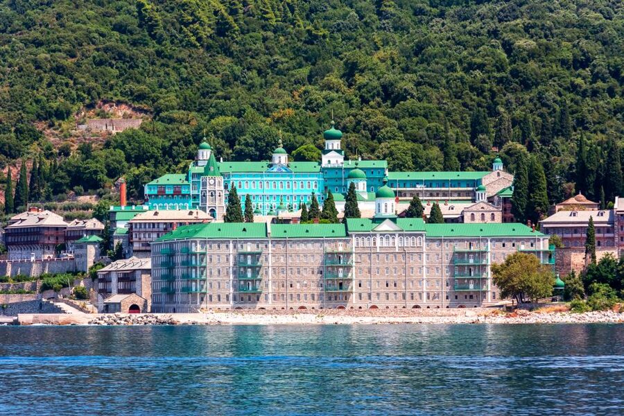 Ouranoupoli: Mount Athos Cruise with Ammouliani Island Visit - Xiropotamou and the port of Daphni