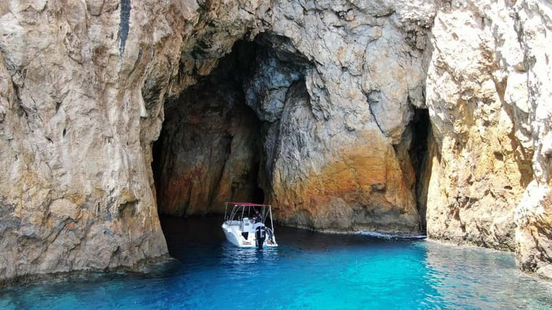 Paleokastritsa: Paradise, Yali Beach, & Blue Caves Boat Tour - Paradise Beach, or Chomi, from the water