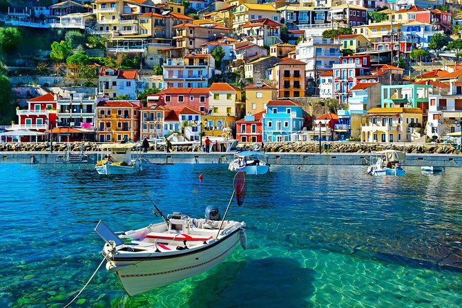 Parga & Sivota Islands Blue Lagoon Cruise from Corfu - Seeing Corfu Town from the water