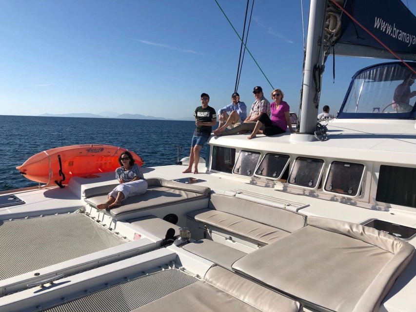Paros: Catamaran Cruise with Swimming, Meal and Drinks - Antiparos, sea caves, and the southwest coast