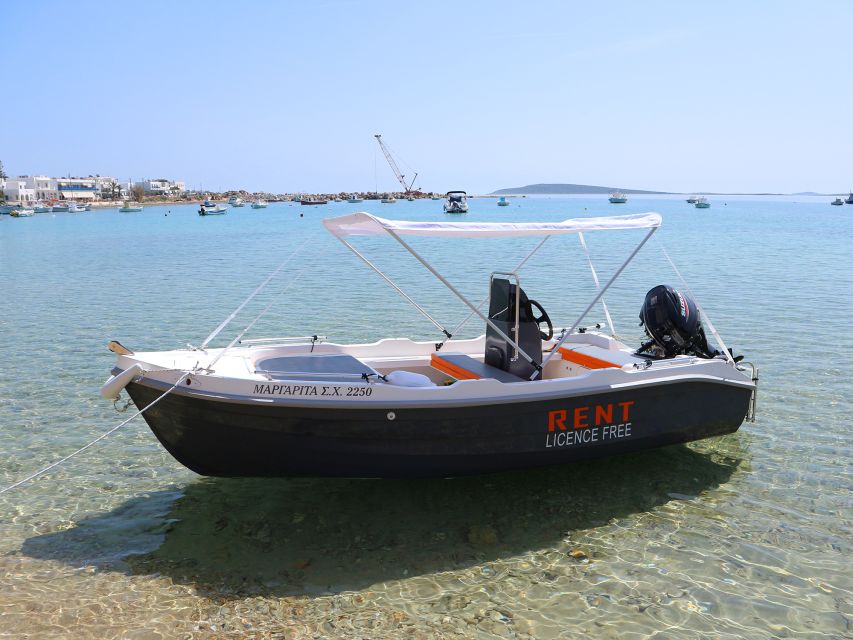 Paros: Full-Day Small Boat Rental with Self-Driving - Livadi and ZEF Beach: two more swimming stops