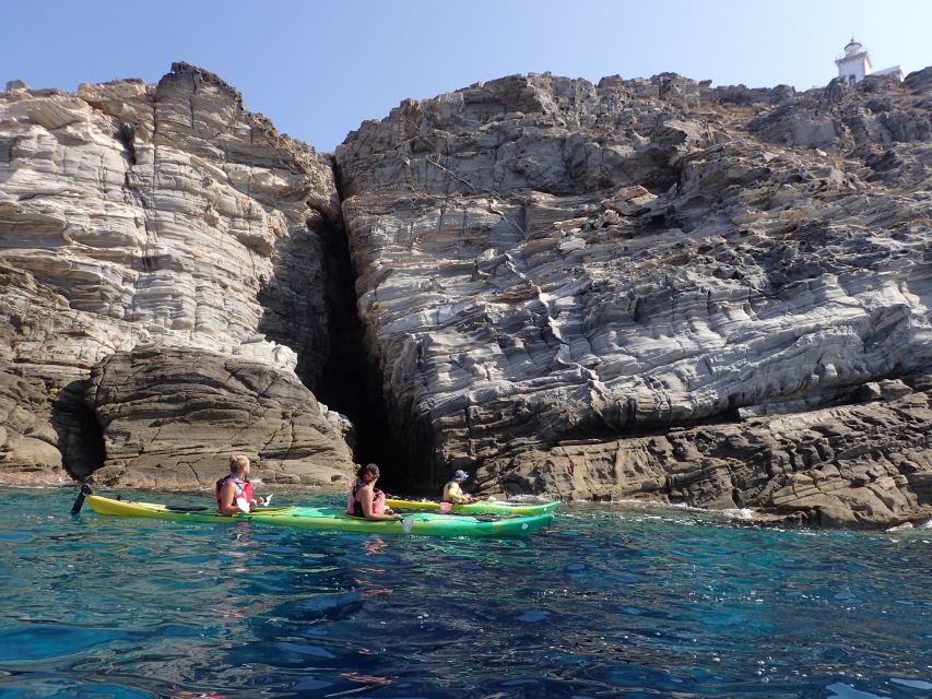 Paros: Sea Kayak Trip with Snorkeling and Snack or Picnic - Two Breaks for Swimming, Snorkeling, and Short Walks