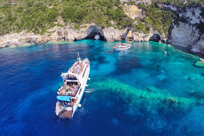 Paxos Antipaxos Blue Caves Cruise from Corfu - Paxos’ cliffs and the Ipapanti and Ahai caves