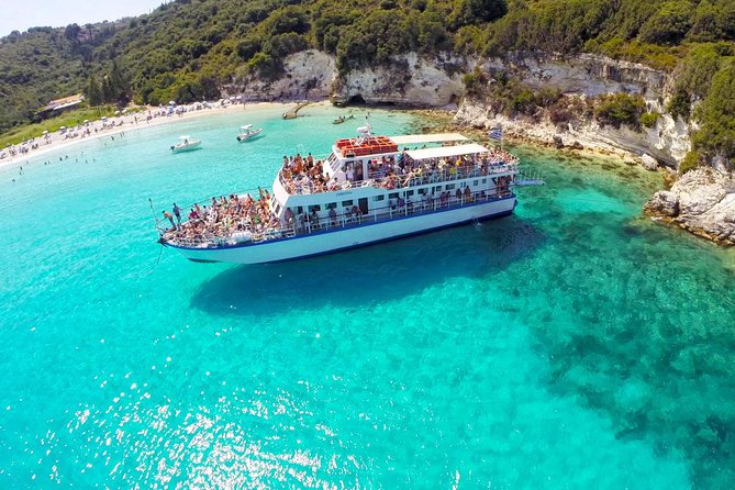 Paxos Antipaxos Blue Caves (Lakka Village) from Corfu - Corfu from the water: Old Town, Fortress, and Mon Repos