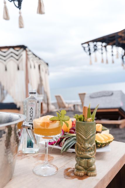 Perivolos Beach: Sun-Bed Experience FortyOne Bar Restaurant - Swimming at Agios Georgios