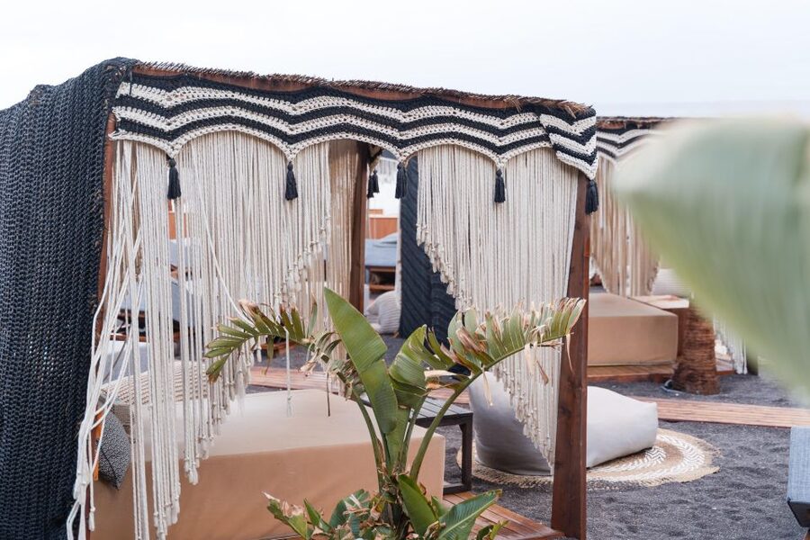 Perivolos Beach: Sun-Bed Experience FortyOne Bar Restaurant - Food, cocktails, and the menu at your chair