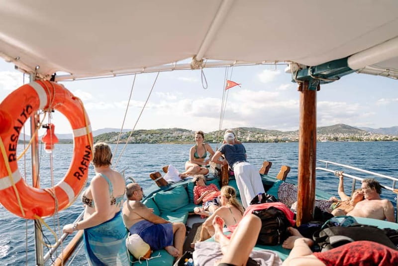 Porto Rafti: Athens East Attica Hidden Gems Cruise - The wooden boat sets the mood