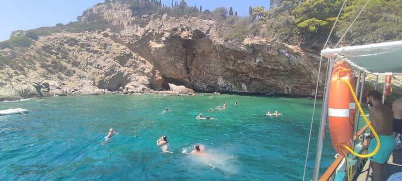 Porto Rafti: Athens East Attica Hidden Gems Cruise - Scenic sights between the swim stops