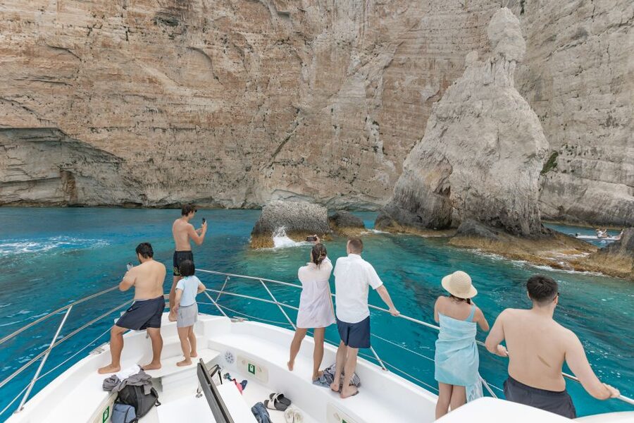 Porto Vromi: Navagio Shipwreck Beach & Blue Caves by Boat - Porto Steniti, Sfogio, and White Beach