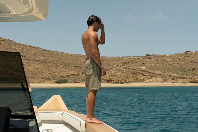 Private 5-Hour Cruise on Ultra Luxury Brand-New Yacht in Mykonos (Nevma) - Paradise Beach from the quiet side