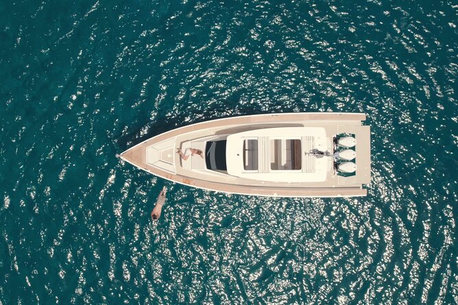 Private 5-Hour Cruise on Ultra Luxury Brand-New Yacht in Mykonos (Nevma) - Leaving from Agia Anna by tender boat