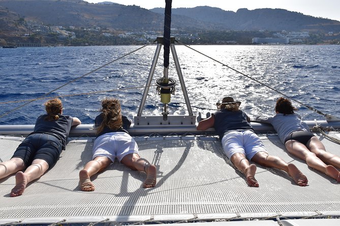 Private CATAMARAN daytrip - Lindos/ Rhodos with Lunch and drinks - Two hours at the Blue Lagoon