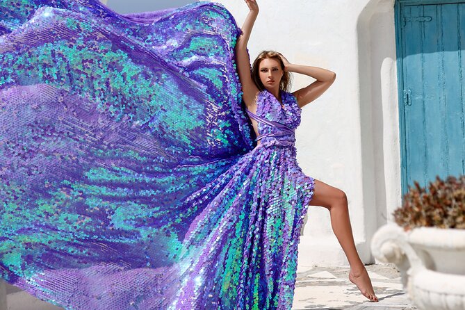 Private Flying Dress Photoshoot in Mikonos - Is $302.34 per person good value?