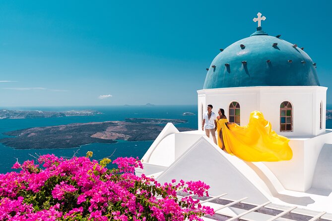Private Flying Dress Photoshoot in Santorini - What happens before you arrive in Imerovigli