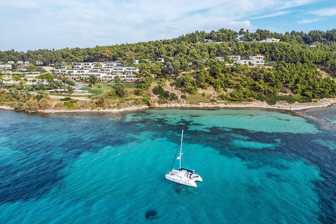 Private Half Day cruise on Catamaran in Corfu - Leaving Gouvia for Corfu’s northeastern shore