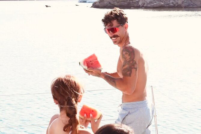 Private Mykonos Catamaran Day Cruise with Meals & Water Toys - Boarding at Ornos and Getting Set for the Day