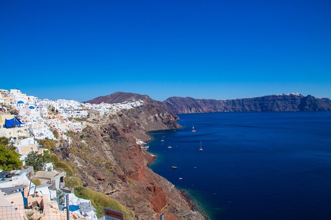Private Santorini Sightseeing Tour – Customizable,Cruise Friendly - Perivolos Beach and black volcanic sand