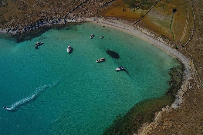 Private Speedboat Cruise from Delos to Rhenia and Mykonos - Mykonos’ Southern Beaches from the Sea