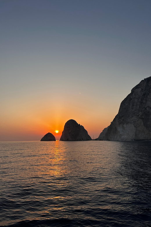 Private Sunset Cruise at Mizithres - Setting out from Laganas Bay