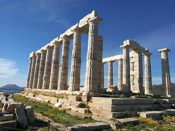 Private Sunset Tour of Cape Sounion, Temple of Poseidon & Athens Riviera - Arriving at the Temple of Poseidon near sunset