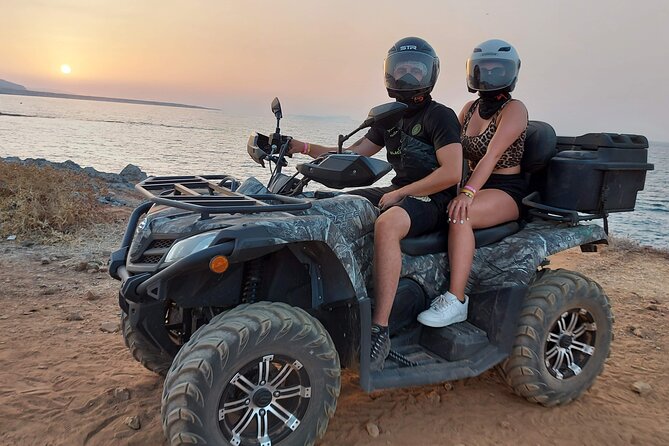 Quad Safari Off-Road Evening Tour - The dusty final run near Malia