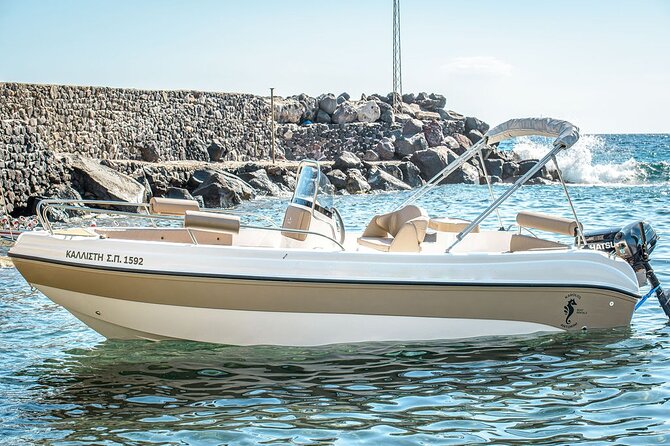 Rent a Boat in Santorini with Free License - Key things to know before you book