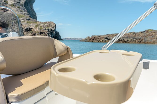 Rent a Boat in Santorini with Free License - Equipment that makes self-driving easier