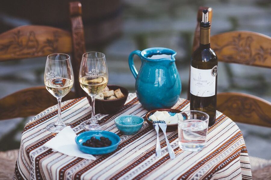 Rethymno: Private Winery & Olive Oil Tasting Tour with Lunch - A village lunch in Nipos or Vryses