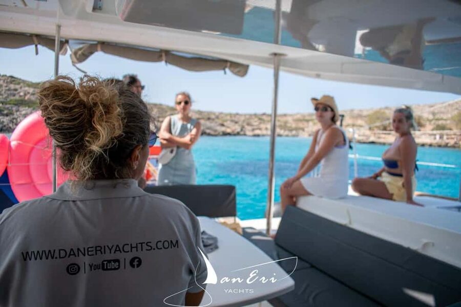 Rethymno: Sailing Catamaran Cruise with Meal & Drinks - The first 105 minutes at sea