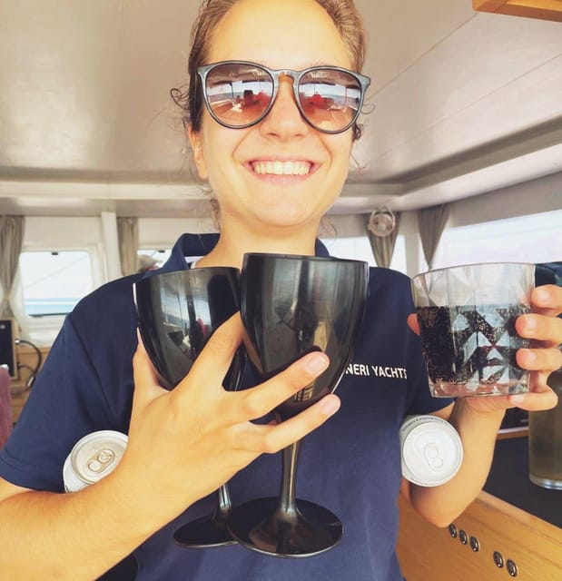 Rethymno: Sunset Catamaran Cruise - Sushi & Open Bar - Sunset from the deck