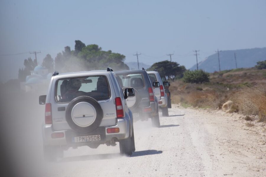 Rhodes: 4x4 Self-Drive Jeep Tour with Pickup in the North - Getting behind the wheel at the entrance to Maritsa