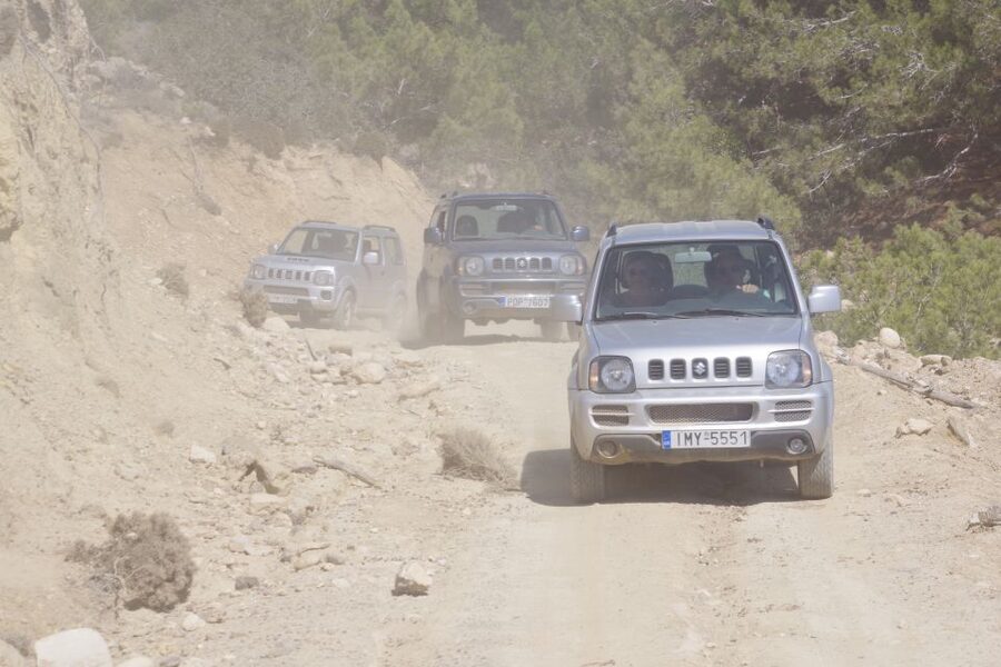 Rhodes: 4x4 Self-Drive Jeep Tour with Pickup in the North - Off-road tracks and the first viewpoints