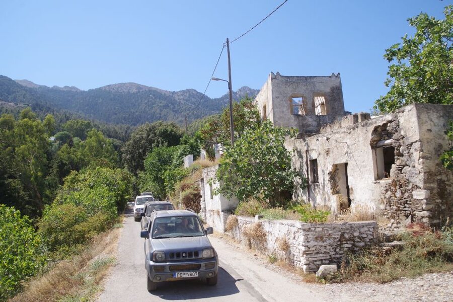 Rhodes: 4x4 Self-Drive Jeep Tour with Pickup in the North - Seven Springs and its tiny tunnel