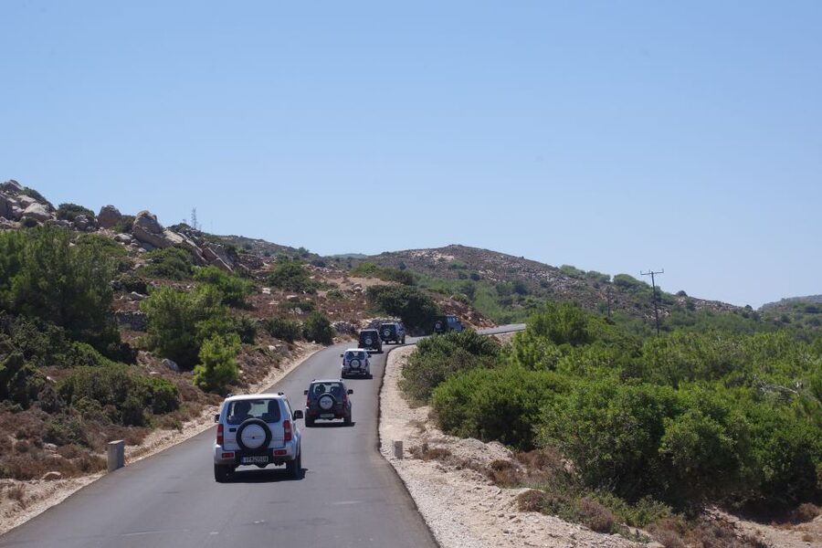 Rhodes: 4x4 Self-Drive Jeep Tour with Pickup in the North - Archipoli, honey, souma, and the family farm