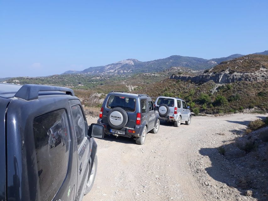 Rhodes: 4x4 Self-Drive Jeep Tour with Pickup in the North - The forest tavern and optional moussaka
