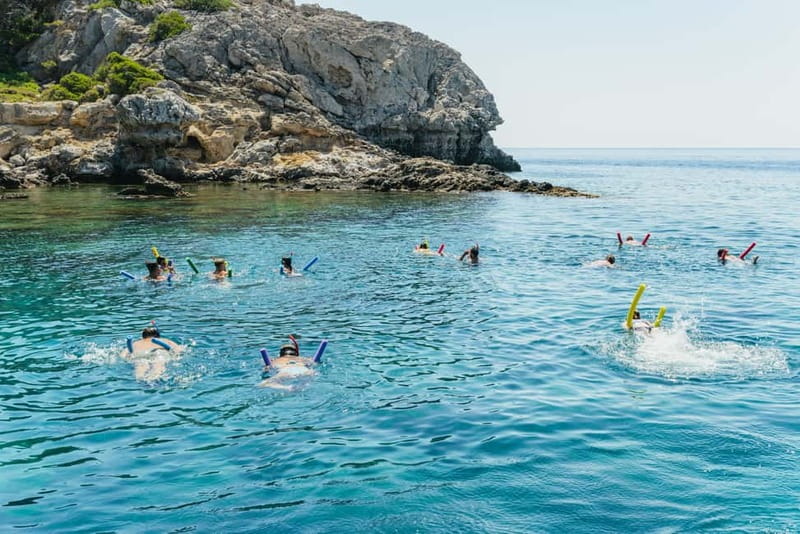 Rhodes: Anthony Quinn, Ladiko and Caves All-Inclusive Cruise - Swimming inside the Traganou Caves