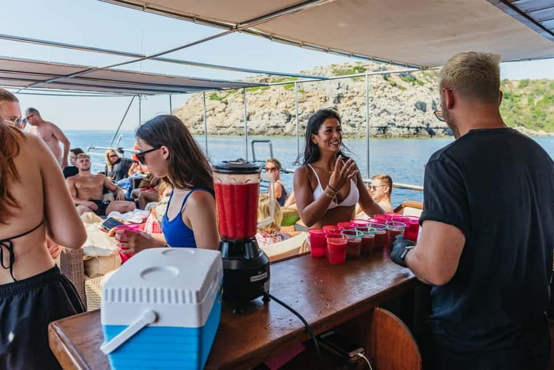 Rhodes: Anthony Quinn, Ladiko and Caves All-Inclusive Cruise - Leaving Faliraki for Anthony Quinn Bay