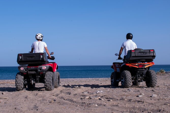 Rhodes ATV Quad Adventure Guided Tour 2 or 1 person on 1 Quad - Mavros Kavos Beach, the cooling break