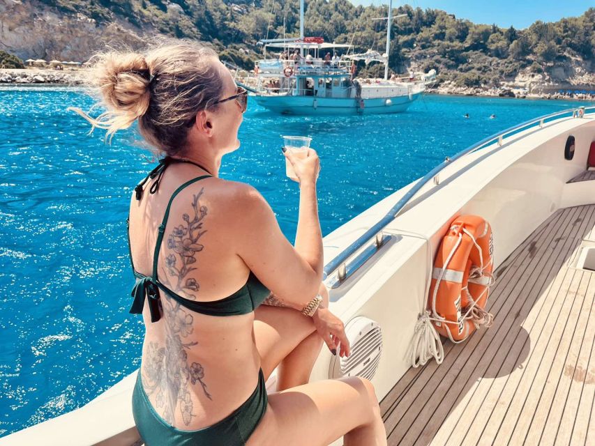 Rhodes: Beach Cruise with Swimming, Meal, & Unlimited Drinks - Key points before you book