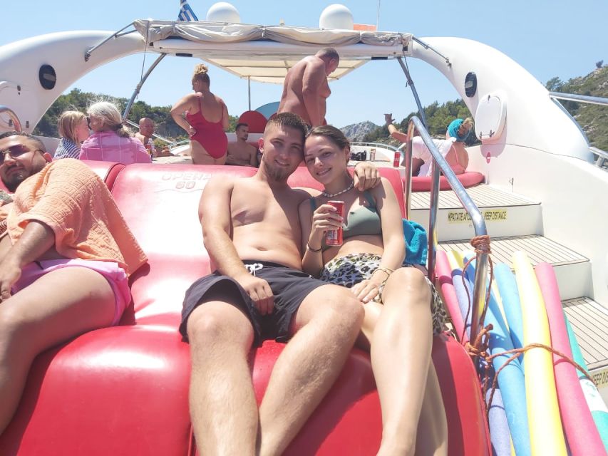 Rhodes: Beach Cruise with Swimming, Meal, & Unlimited Drinks - How much value do you get for $94?