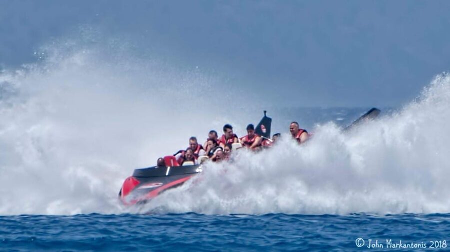 Rhodes: Beaches Trip by Jet Boat with Snorkeling and Drinks - Oasis Beach Kallithea in 15 minutes