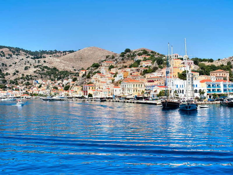 Rhodes: Boat trip to Symi island with swimming at St. George - The sea crossing to Symi