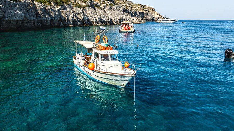 Rhodes: Captain Manolis Fishing Trip with BBQ and Swimming - A Greek barbecue prepared on board