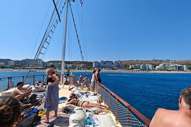 Rhodes Cruise - Fun in the Sun - A Greek lunch with fruit, wine, and soft drinks