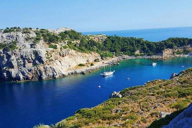 Rhodes Exclusive Swim Cruise Cocktail Open bar & Gourmet Buffet - Anthony Quinn Bay: The Best Spot for Snorkeling